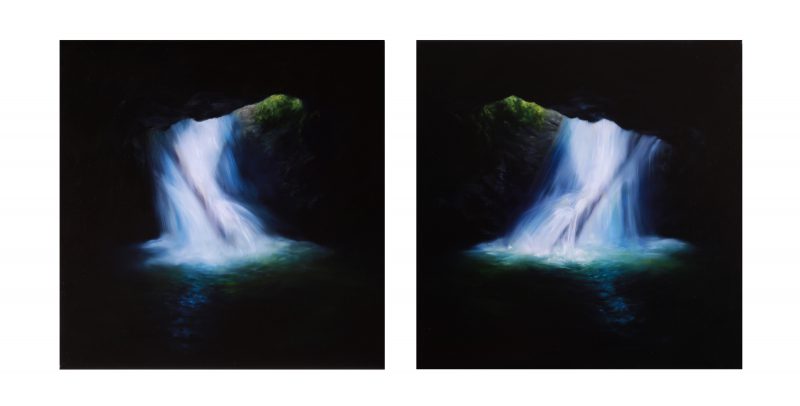 Claire Bridge, Harmony of opposites 2016
oil on linen (diptych)
40 x 85 cm
