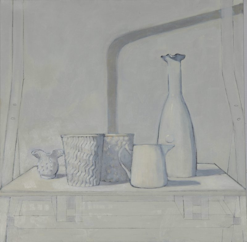 Isobel Clement, Volumes and shadows 2014
oil on linen
61 x 61 cm
