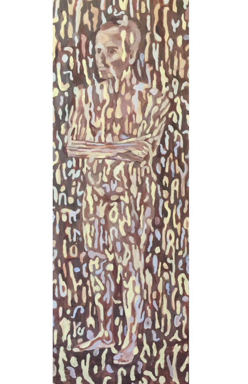 Linda Judge, Shoal Haven 2019
oil on canvas
167 x 60 cm
