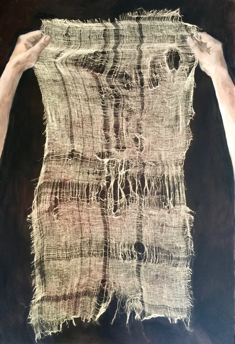 Linda Judge, Suspension 2017
acrylic on canvas
100 x 66 cm

