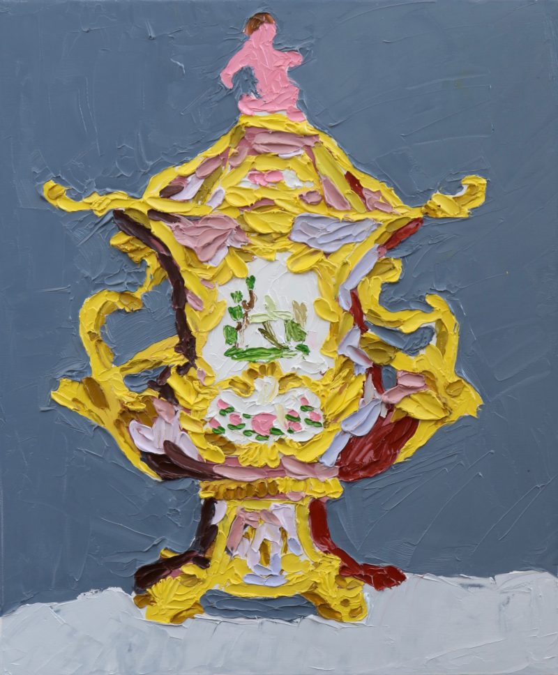 Troy Emery, Lidded vase 2018
oil on canvas
60 x 50 cm
