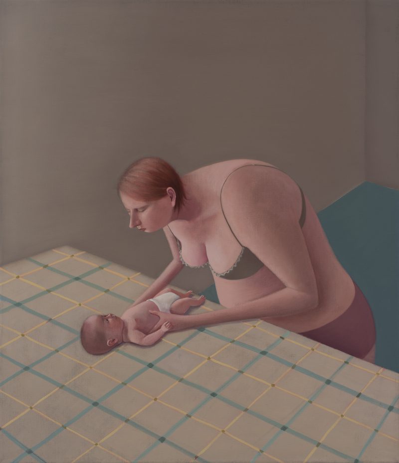 Prudence Flint, Baby 2015
oil on linen
105.5 x 90.5 cm
