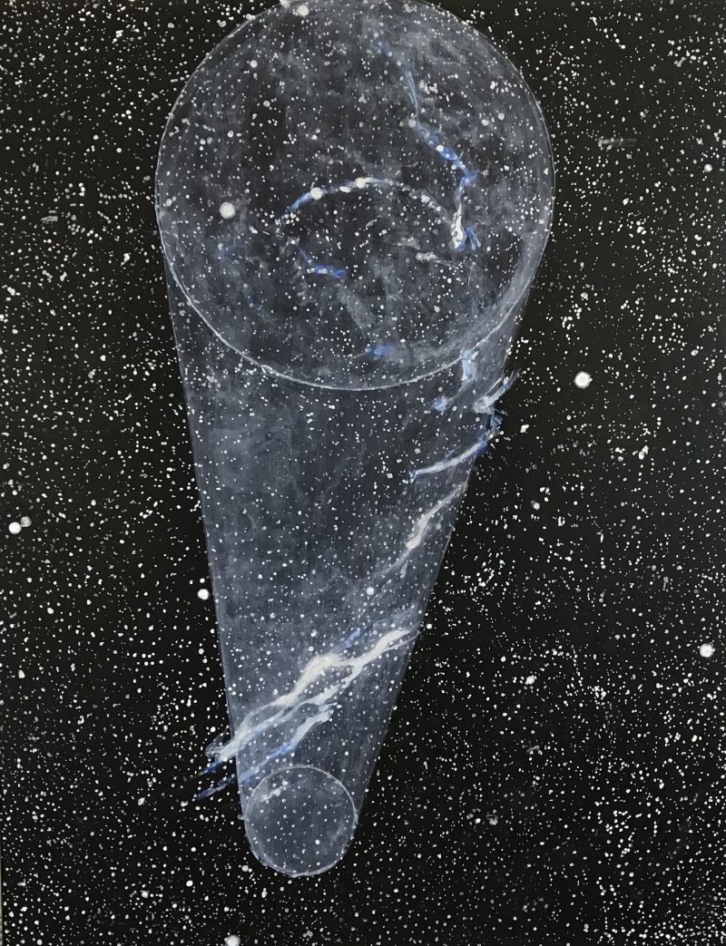 Brett Colquhoun, Telescope (veil) 2019
acrylic on linen
75 x 58 cm

