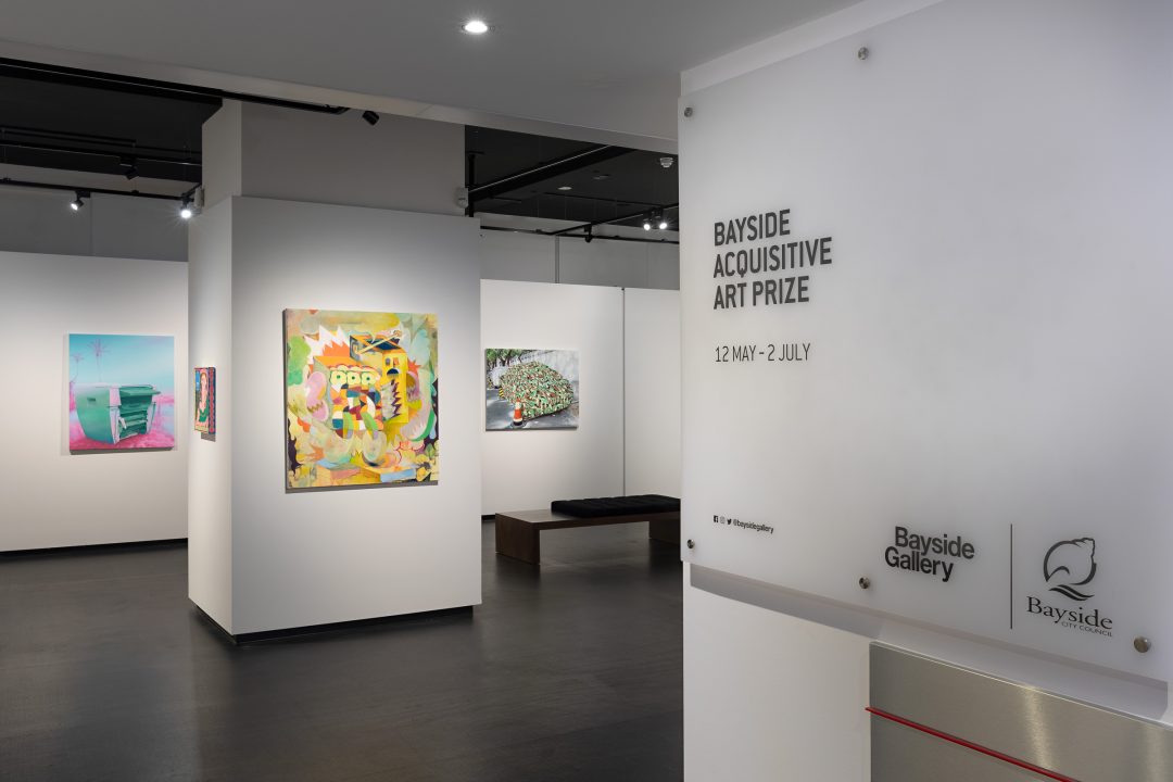 Installation view of the 2023 Bayside Acquisitive Art Prize finalist exhibition
