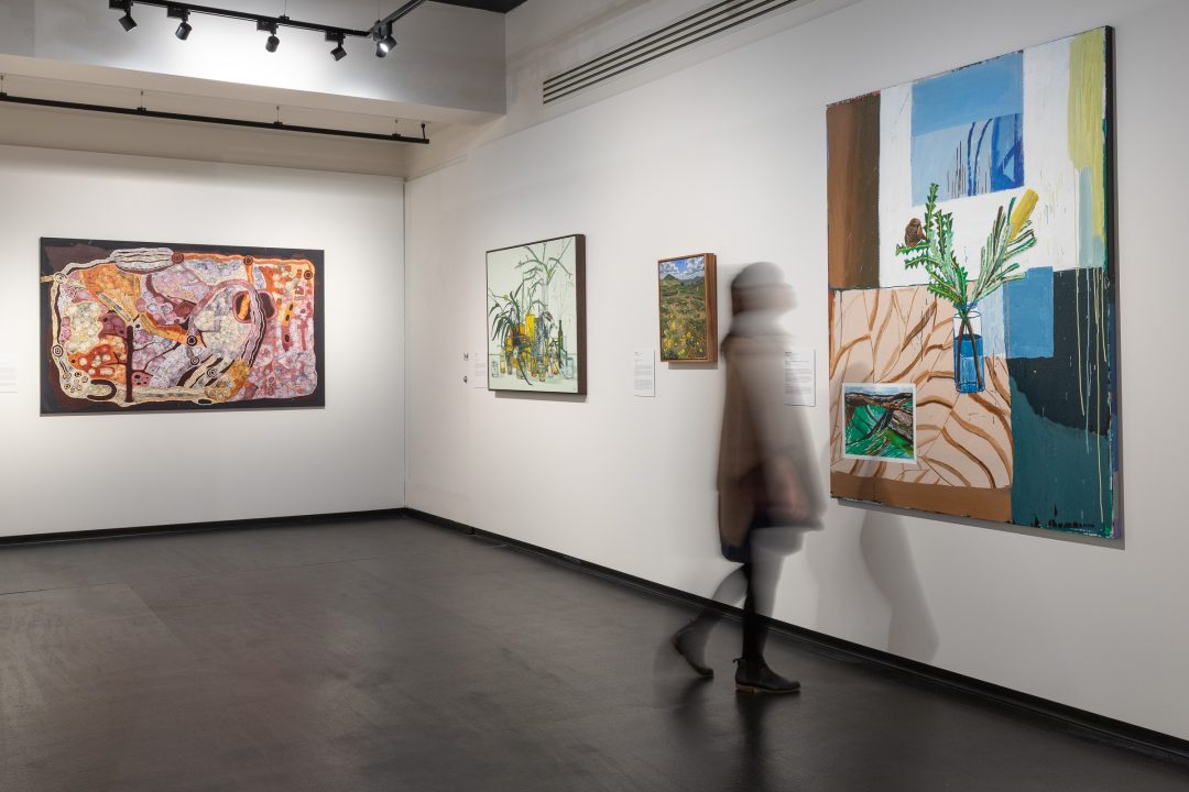 Installation view of the 2024 Bayside Painting Prize finalist exhibition
